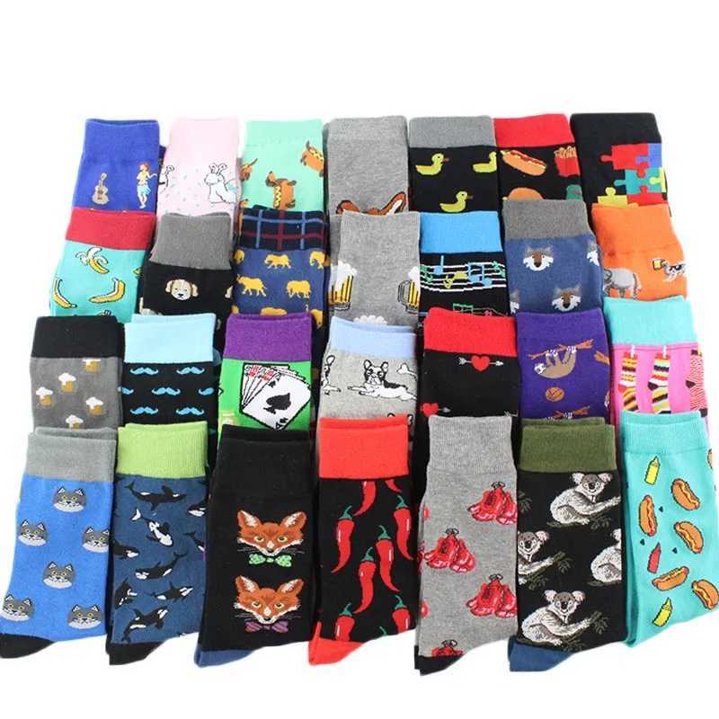 Hip Hop Socks Men Tide Sox Colorful Streetwear Funny Mens Socks Funny Gifts For Men Skarpetki Harajuku X2503191