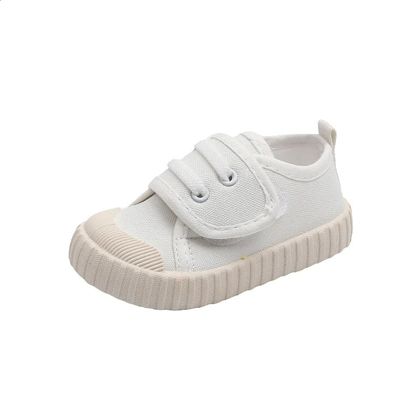Children Solid Color Canvas Shoes Boys Outside Sneakers Autumn Casual Kids Shoes Toddler Girls Flat Sports Running Shoes CSH1348 250319