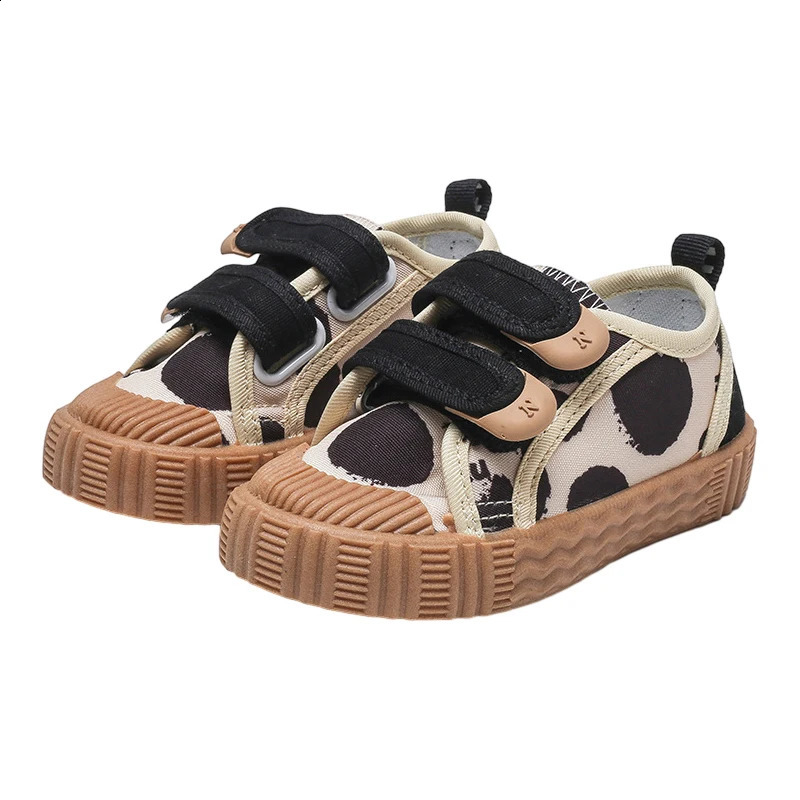 Spring Summer Kids Baby Shoes Girls Write Cute Printing Canvas Shoes Children Sneaker Breathable Soft-Soled Non-Slip Casual Shoe 250319