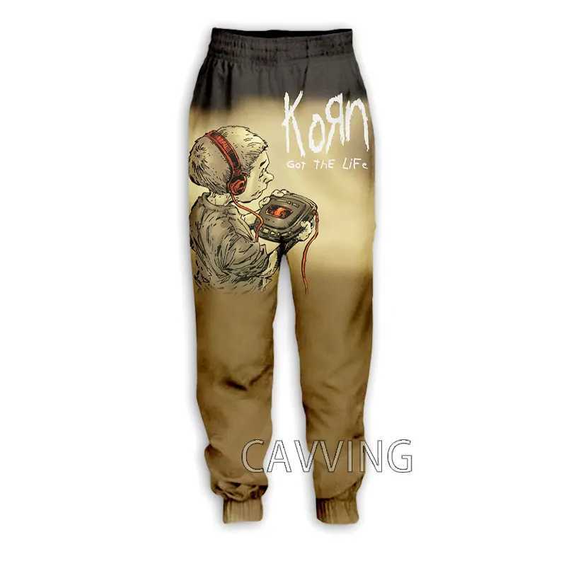 New Fashion 3D Print Korn Band Casual Pants Sports Sweatpants Straight Pants Sweatpants Jogging Pants Trousers X250319