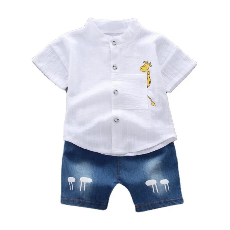 Summer Baby Boys Clothes Suit Children Casual Shirt Shorts 2Pcs/Sets Kids Outfits Toddler Fashion Costume Infant Tracksuits 250319