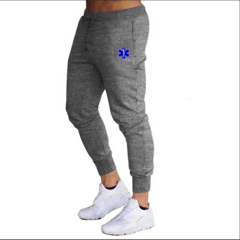 2024 EMT Emergency Ambulance Print Mens Autumn And Winter Casual Trousers Fitness Workout Running Fashion Comfortable Sweatpants X250319