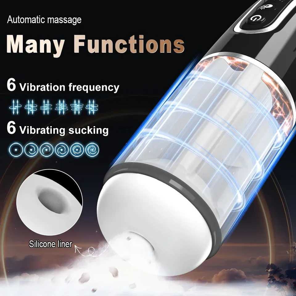 Automatic Pocket Masturbator Cup Blowjob Sucking Sex Toys for Men Vacuum Suction Penis Massager Vagina Sex Toy Adult SuppliesXJ250319