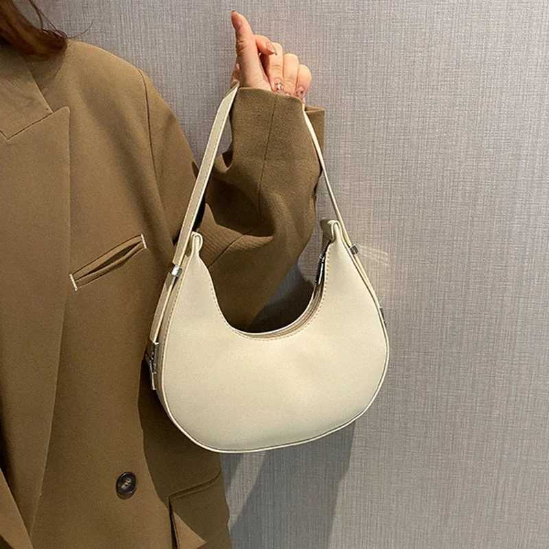 Fashion Luxury Design PU Leather Hobo Shoder Bag Wen Small Clutch Handbag Purse Fem Underarm Bag Travel Totes Z250318