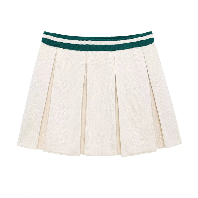 Willshela Womens Fashion 2piece Beige Knitted Pullover Sweater and Retro Elastic Waist Dress 250318