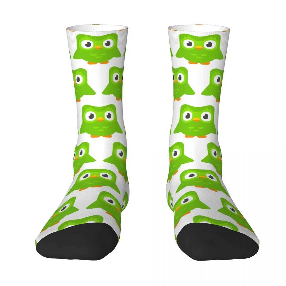 Duolingo Owl Duo Socks Harajuku Super Soft Socks Four Seasons Long Socks Mens Gift Accessories X250319