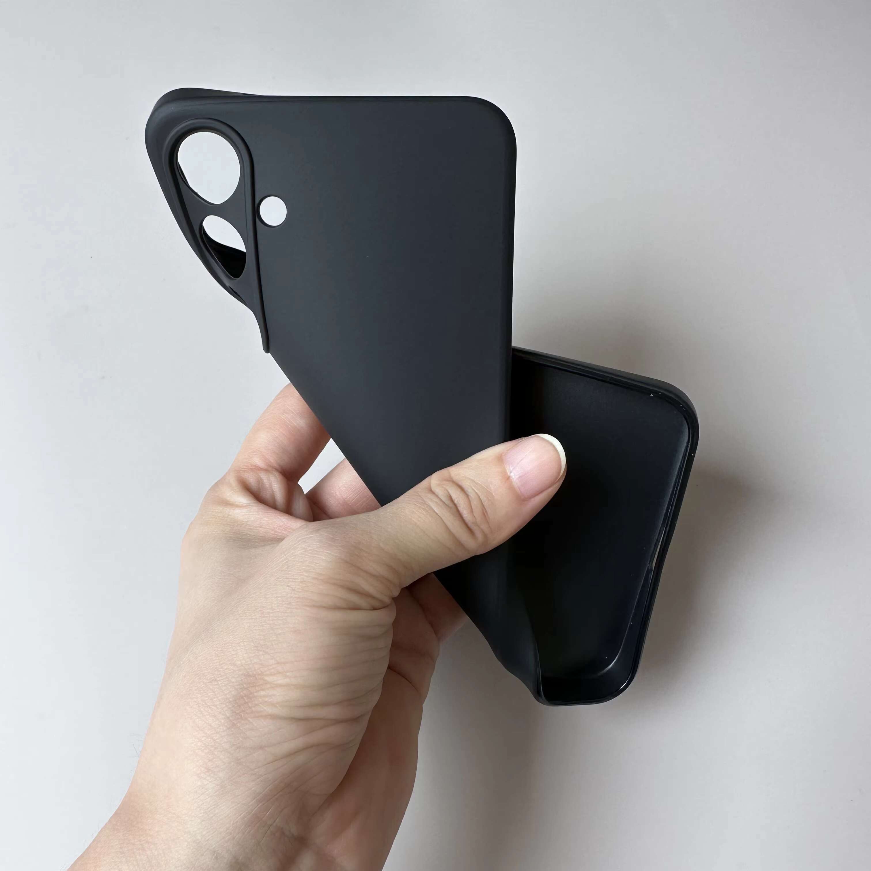 New Matte 1.5mm Soft TPU Shockproof Mobile Black Cover for Samsung Galaxy Plus S24 Ultra Phone Case