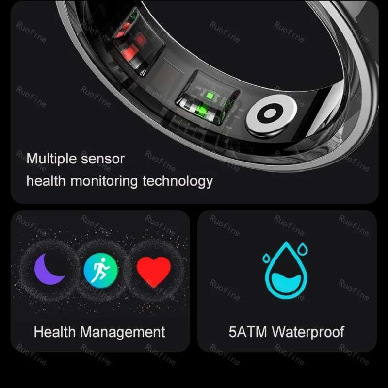 Qring R09 R06 Fiess Tracker Waterproof Connected Ring Man Remote Control Electronic Swimming Pool New Arrival Smartring 2024