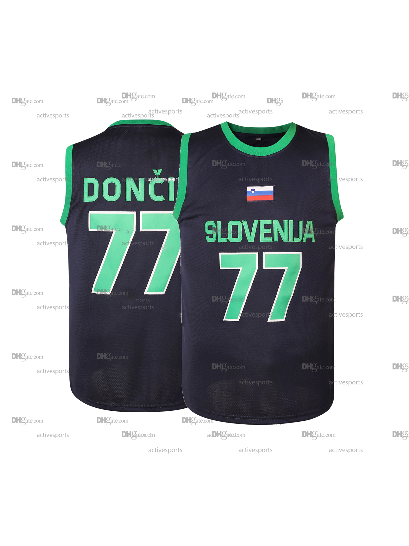 IN STOCK Mens 77 Doncic Basketball Jersey Stitched Name Number
