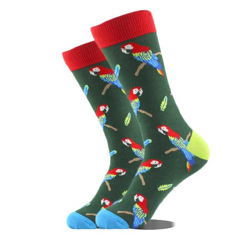 Happy Design Ctue Fun Socks Mens Animal Food Patterns Sokken Divertedos Jacquard Calcetines Neutral Hip Hop Skateboarding Socks X250319