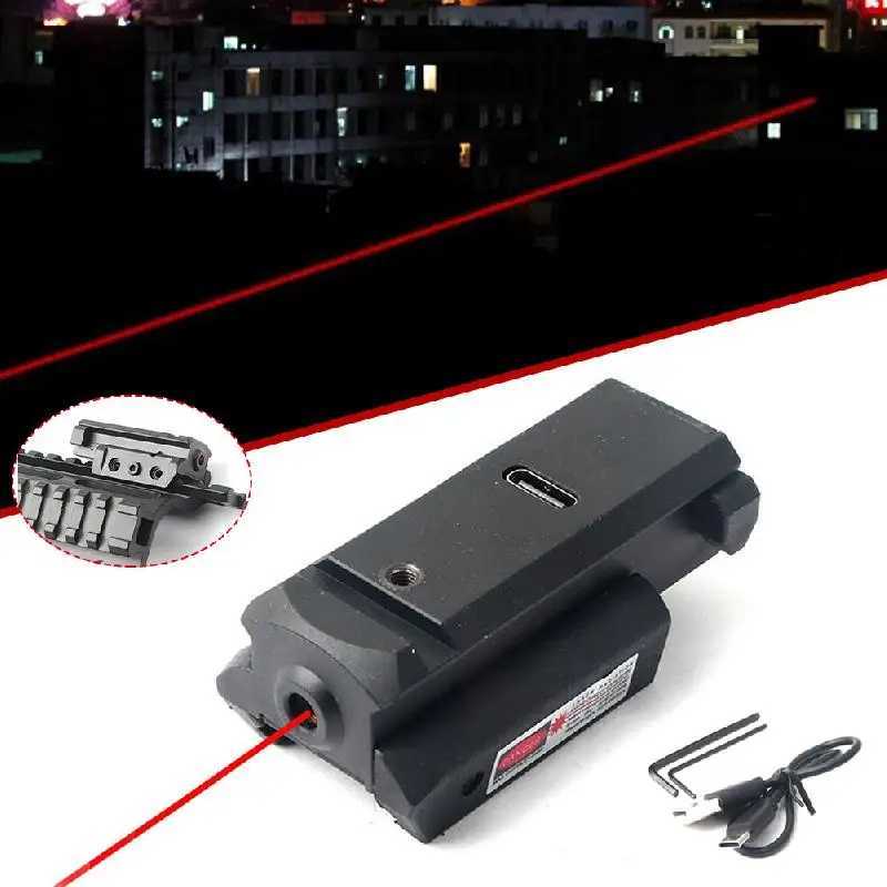 1Pc infrared laser vision mini dot USB charging used for 20mm Picatinny rail with Ambiextros red dot laser vision testing tool X250319