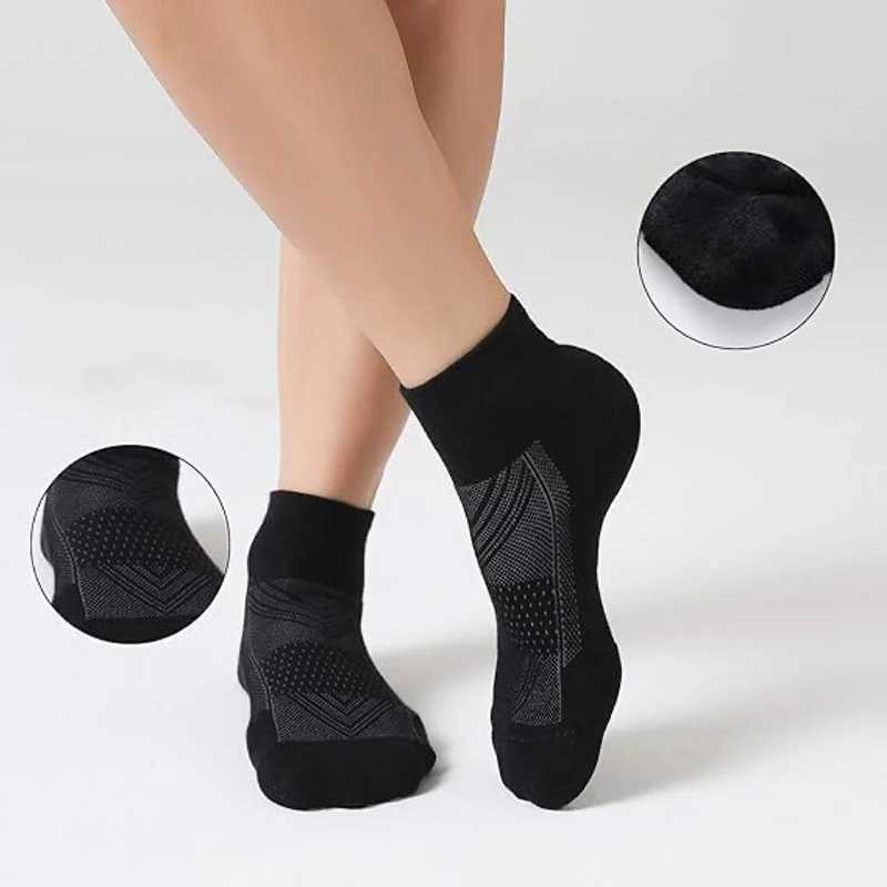 6 pairs of mens running socks comfortable sweat absorbent breathable pads shock-absorbing basketball sports casual socks X250319