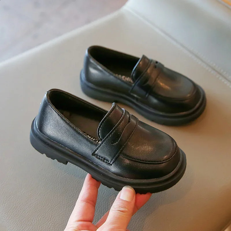 Childrens leather shoes suitable for casual sports boys girls childrens slippers school apartments and formal wedding occasions 2136 250319