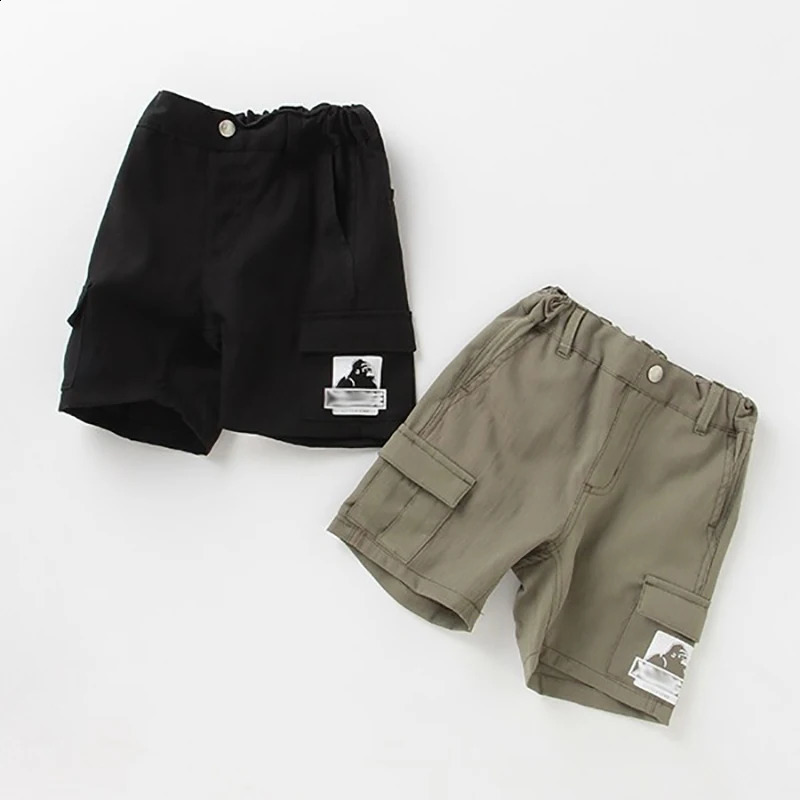 Summer Japanese Boys Girls Cartoon Gorilla Shorts Kids Streetwear Pants Children Cotton Printing Shorts Fashion Clothes 250319