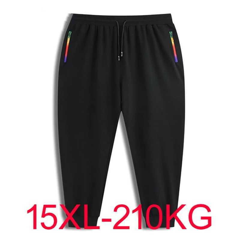 Spring Autumn Men sports pants sweatpants plus size 8XL 11XL 12XL 15XL Big size oversize pants elasticity zipper loose 85-210KG X250319