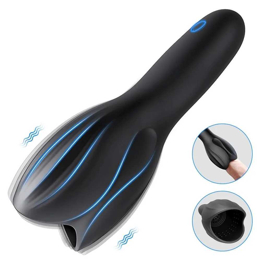 Exerciser Glans Stimulators Massager Penis Delay Trainer Mens Vibrator Male Masturbator Equipment Sex Toys For Men Adult MaleXJ250319