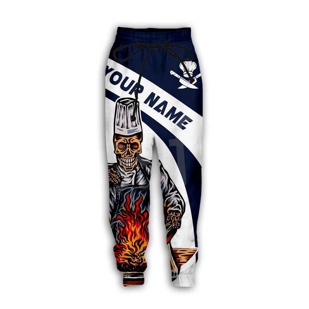 Cosplay Worker Culinary Arts Cooking Master Chef Tattoo Retro 3DPrint Men/Women Streetwear Funny Sweatpants Jogger Trousers A2 X250319