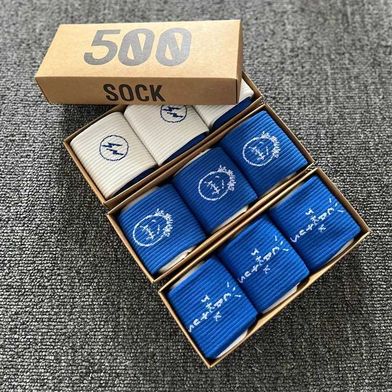 3 pairs of mens gift box socks fashionable sports basketball cycling street skateboarding gifts womens socks X250319