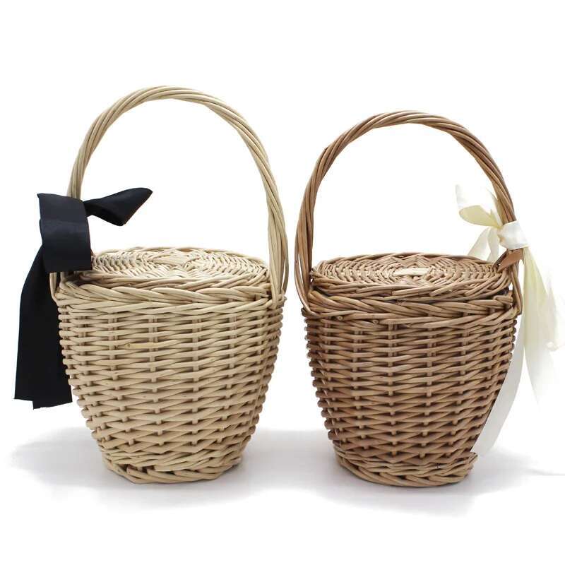 Fashion Beach Ladies Hand Bag Tote Travel Clutch Bohemian Straw Women Summer Wicker Basket Handbag
