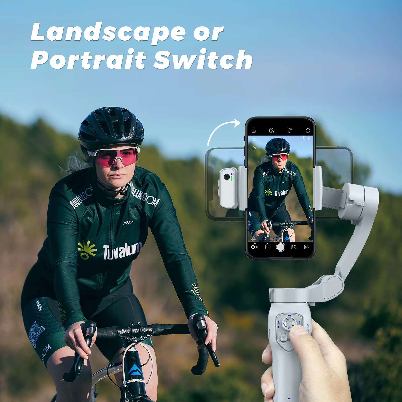 L7C Anti-Shake Smartphone Shooting Gimbal 3 Stabilisateur Selfie Stick with Tracking Live Kit Mobile Phone Stabilizer