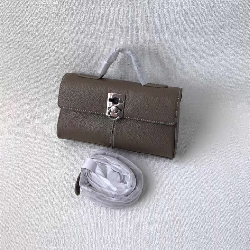 Light Luxury CF Small Stancewallet Handheld Briefcase Classic Cowhide Commuting One Shoulder Crossbody Bag