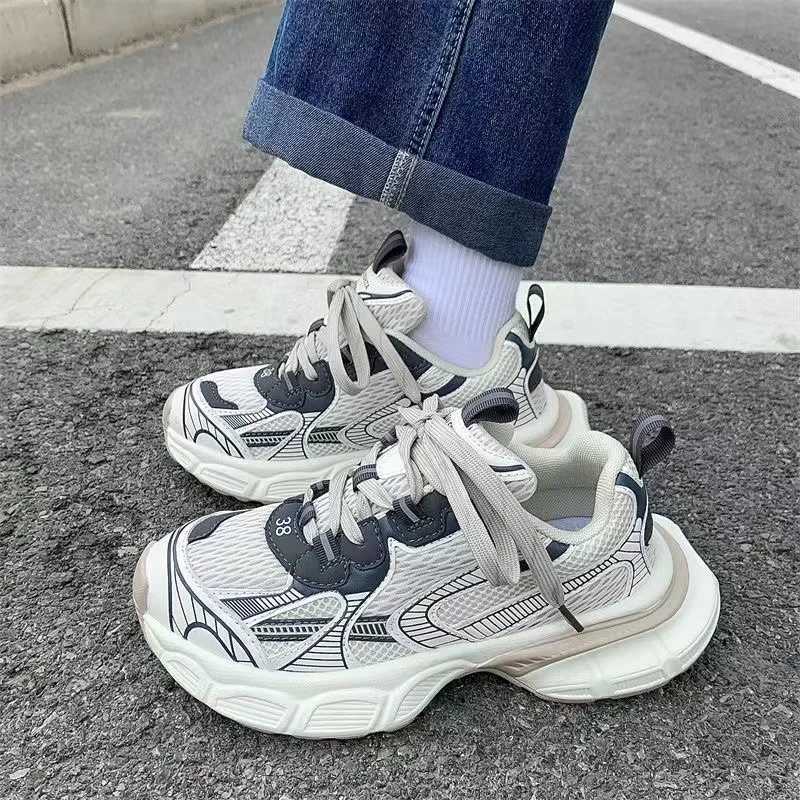 Men Couple Walking Shoes Mens Paris Shoes Designer Thick Sole Mesh Breathable Women Casual Sneakers Tire Tank Shoes 3xl Z250319