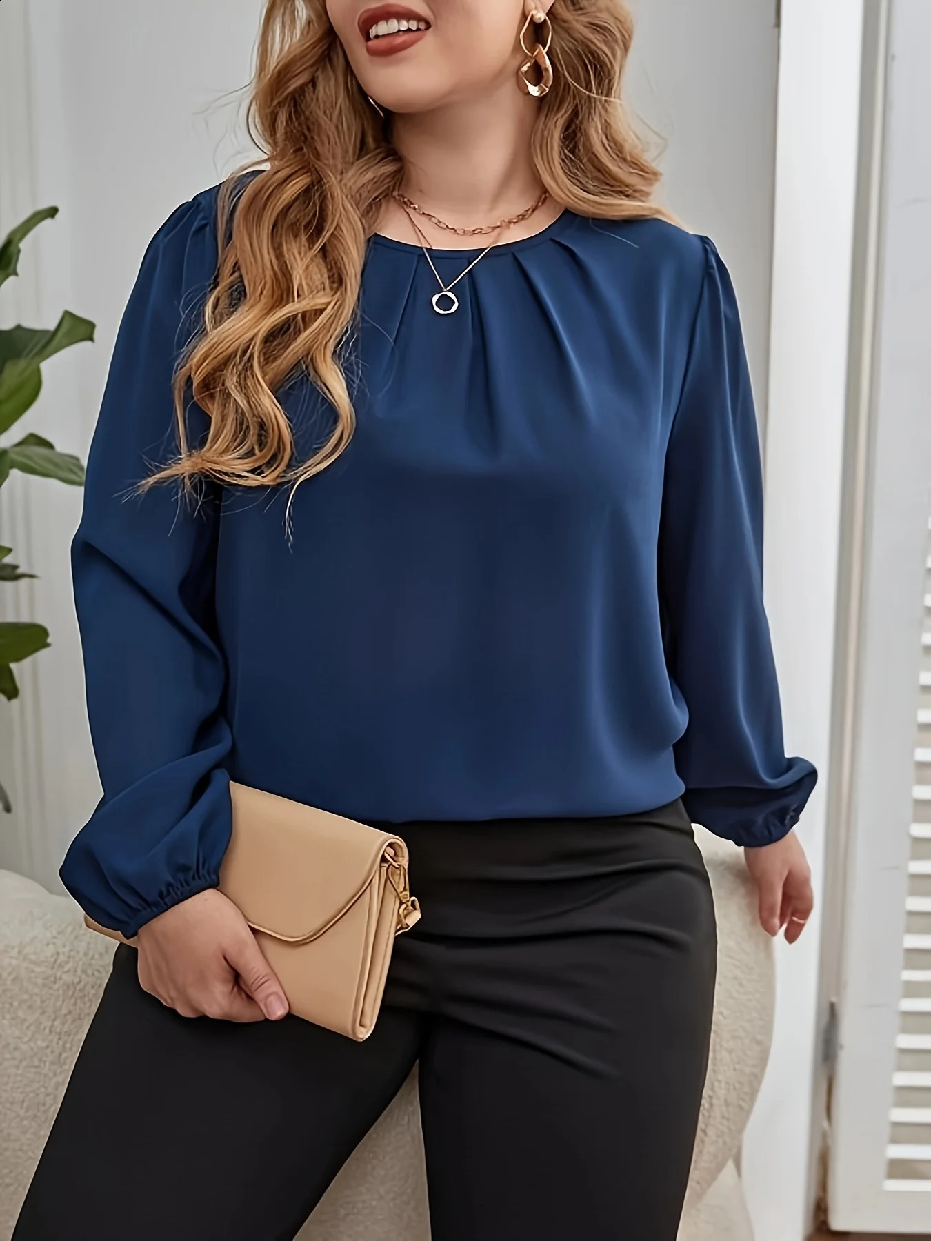 Plus SizeTemperament Blouse Casual Loose Woman Shirt Elegant Short Sleeve Weekday 250319