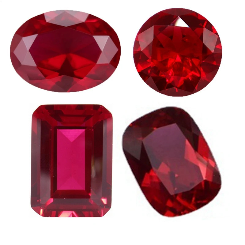 Natural Ruby Different Shapes for Collection Gemstones and Jewelry Pendant rings for making Loose Gemstones Blood Ruby 250319