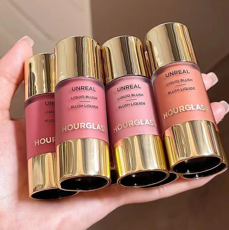 7 colors Hourglass Liquid Blush Face Pigment Blusher Face Cheek Makeup Natural Brighten Cheek Tint Peach Orange Stick Beauty Cosmetics good quality