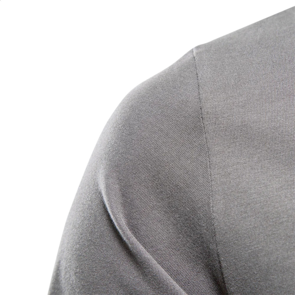 100% pure cotton long sleeved mens solid spring casual Tshirt highquality top classic 250317
