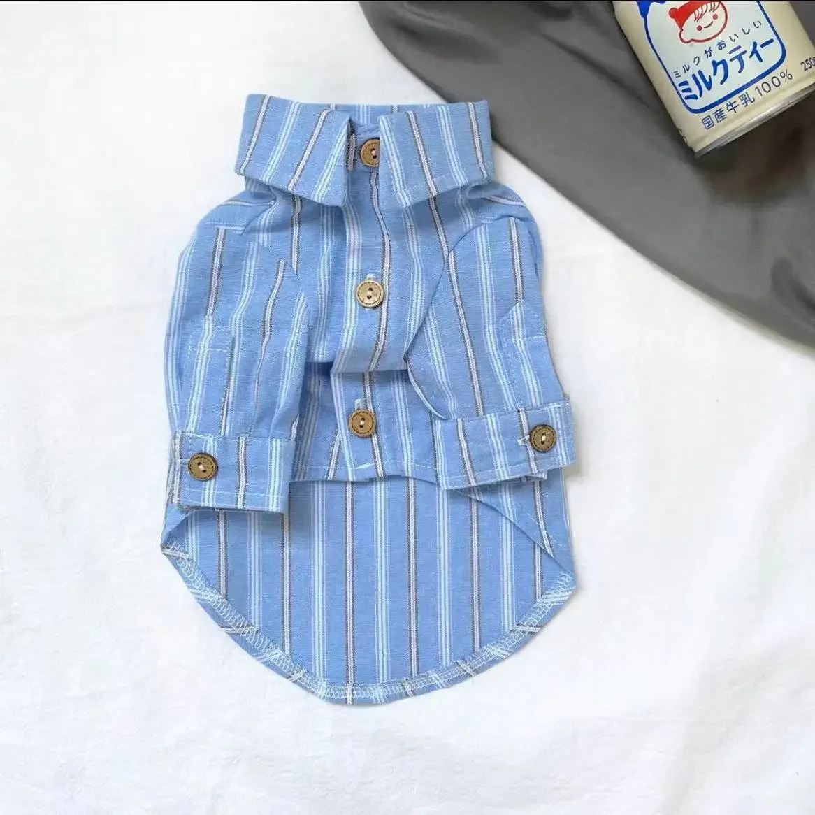Pet clothing puppies cats fine stripe shirts 250318