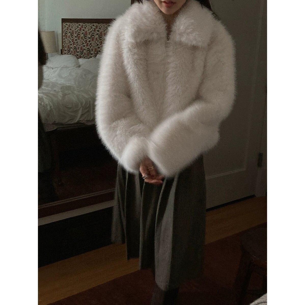 New Winter 2024 South Korean Dongdaemun Baby Sauce Luxury Eco friendly Fur Coat