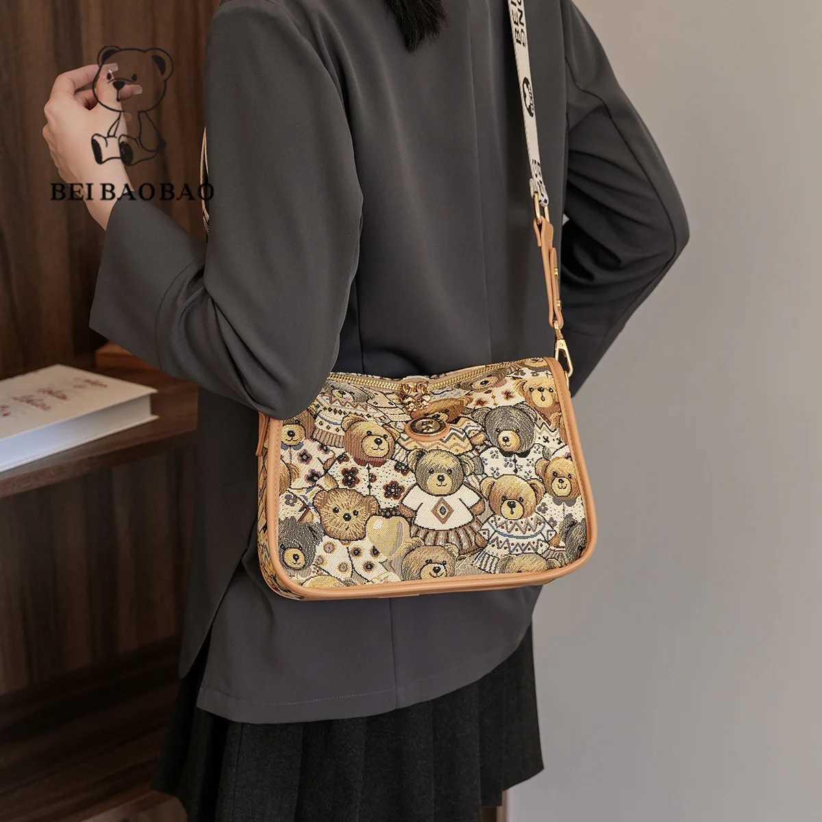 New Arrival North Baby new shoulder cross body bag casual canvas bag large capacity handbag Instagram womens bag T250318