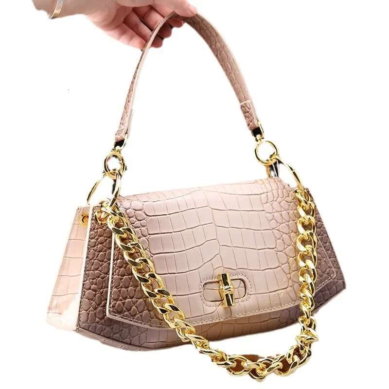 2024 New Spring Season Genuine Leather Crocodile Pattern Women's Crossbody Small Size Shoulder Sg Bag Fashion Style