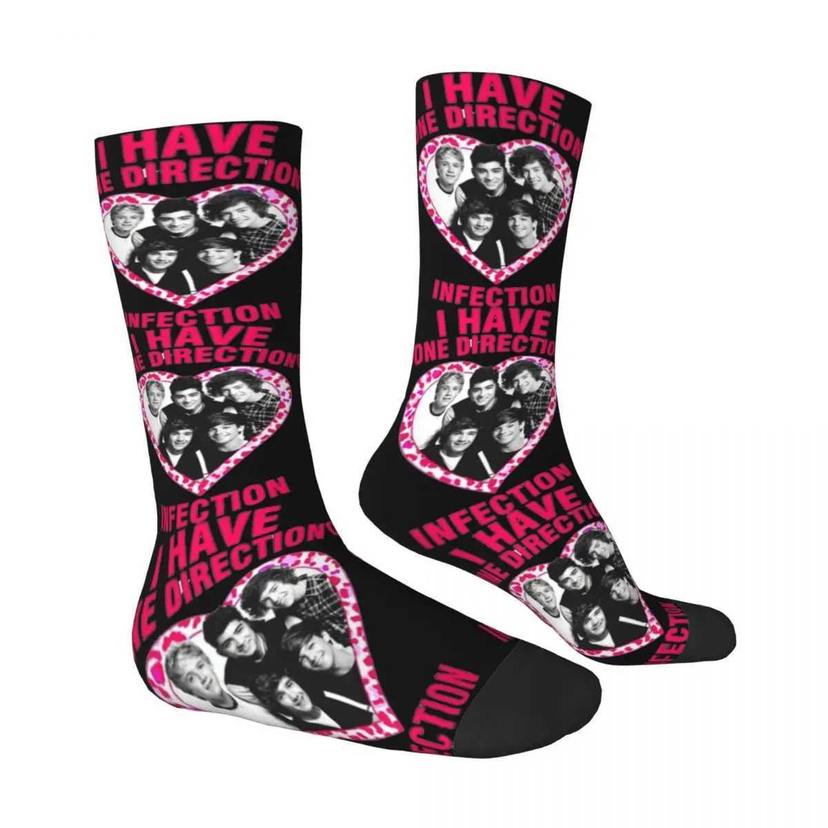 I Have Ones Music And Directions Socks Autumn Stockings Retro Women Men Warm Soft Socks Graphic Skateboard Anti Slip Socks X250319