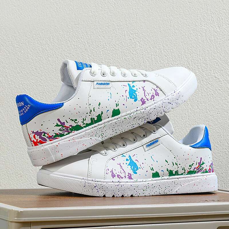 2025 New Original Love Graffiti Couple Classic Little White Women's Tennis Volleyball Training Board Shoes Designer Fashion Men's Casual Spo