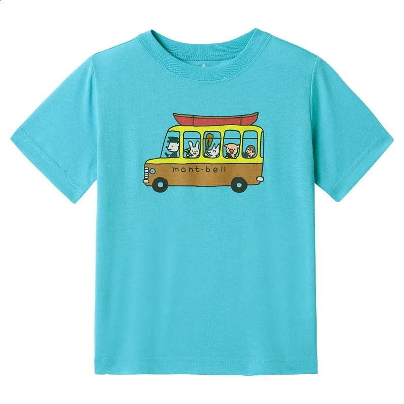 2025 Summer Childrens T-shirt Fashion Cartoon Printed Boys T-shirt Outdoor Sports Quick Drying T-shirt Girls Costume 250319