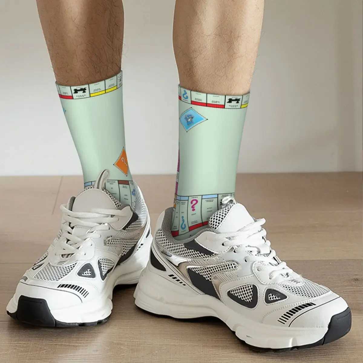 Board Game - Monopoly Socks Harajuku High Quality Long Socks Four Seasons Long Socks Accessories Mens and Womens Christmas Gifts X250319