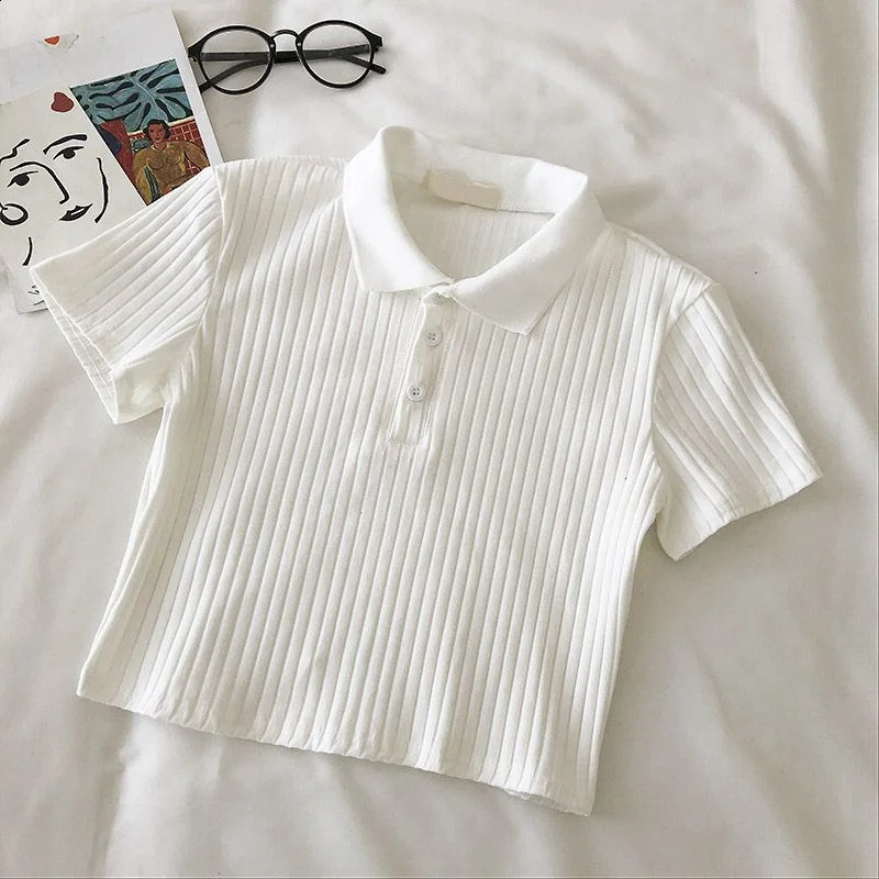 Summer Childrens Solid Color POLO Shirt Handsome Fashion Sports T-shirt Girl Lapel Casual and Comfortable Half Sleeve 4-13y 250319