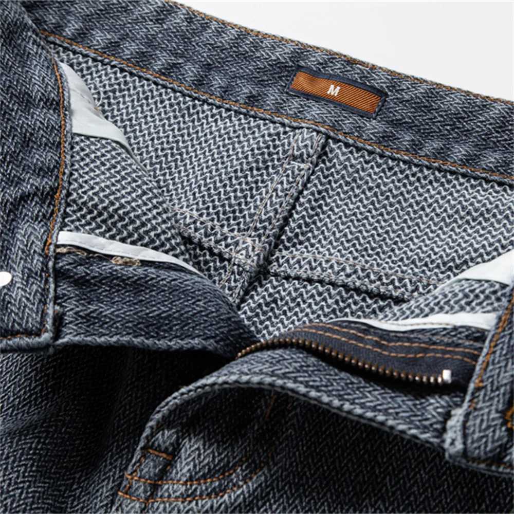 AIOPESON Mens Retro Denim Cotton Blended Shorts Retro Multi Pocket Shorts Solid Color Casual Street Clothing Day Shorts W250319