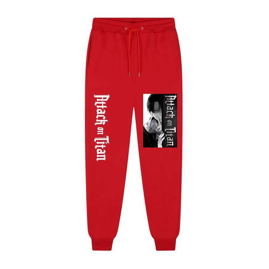 Quality Fleece Trousers Japanese Anime Attack on Titan Printed Men Women Men Jogging Pants Hip Hop Streetwear Men SweatpantS X250319