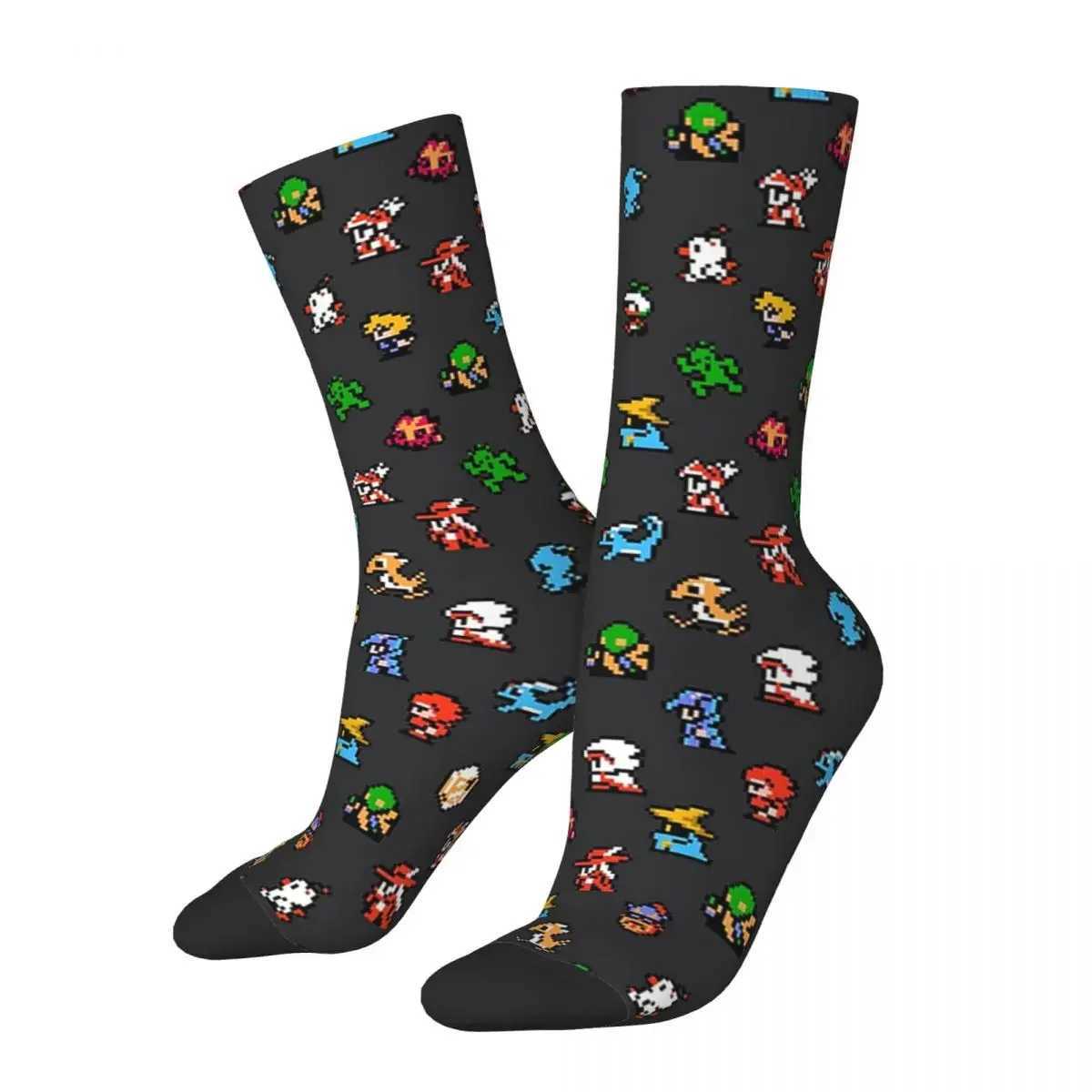 Final Fantasy Pixel Board Socks Harajuku High Quality Stocks Four Seasons Stocking Accessories X250319
