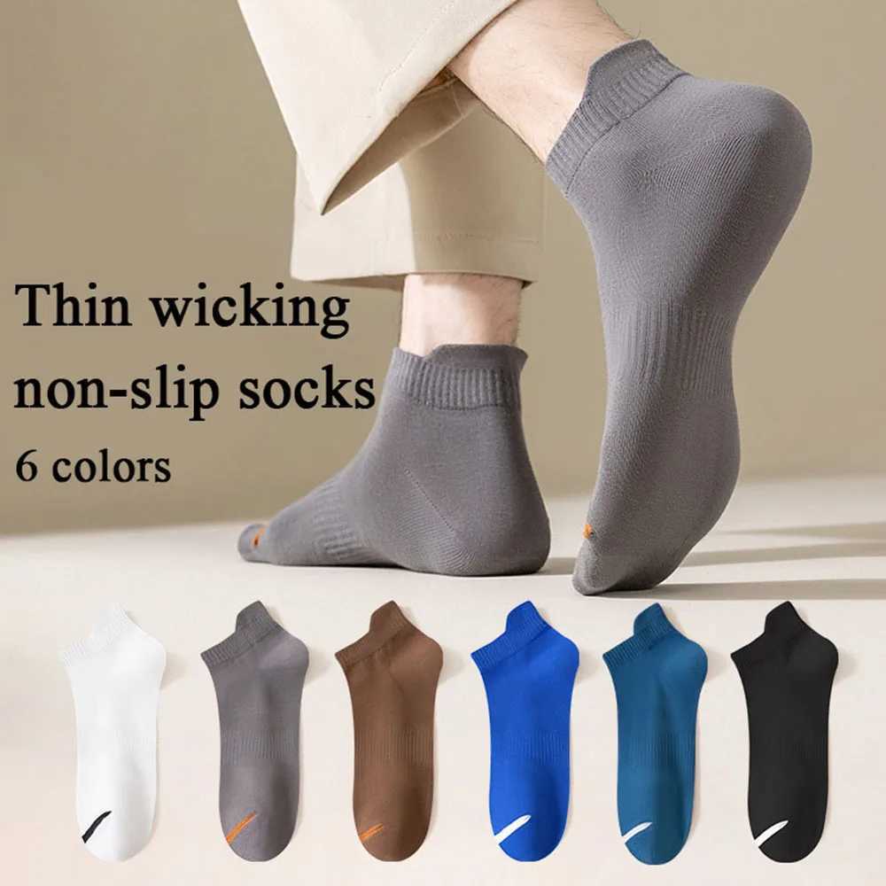 Mens Plus Size Ankle Socks Casual Cotton Stockings Sweat-absorbing Breathable Hosiery Fashion Solid Color Sports Hosiery X250319