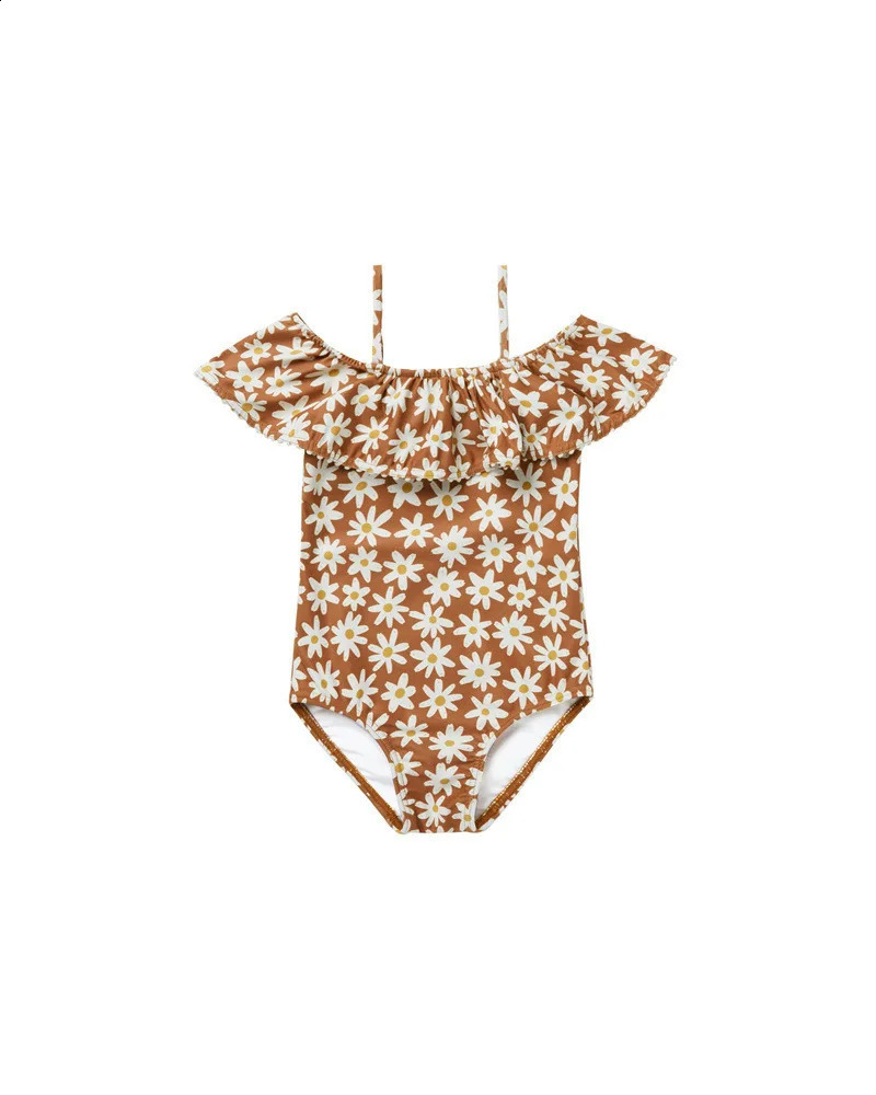 Kids Swimwear for Girls 25 Summer RC Cute Print One-piece Swimsuit Baby Girls Bikini Set 250319
