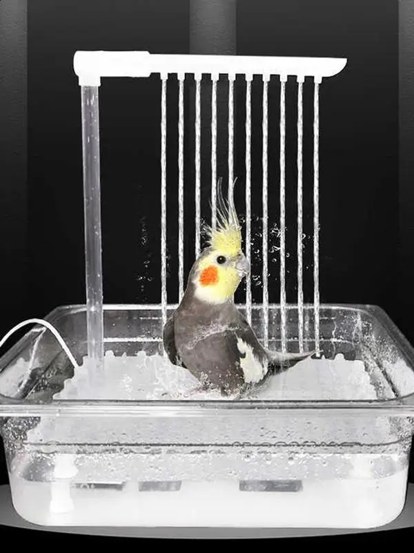 Multi purpose bird bath tub parrot for pet bride parachute cleaning supplies 250318