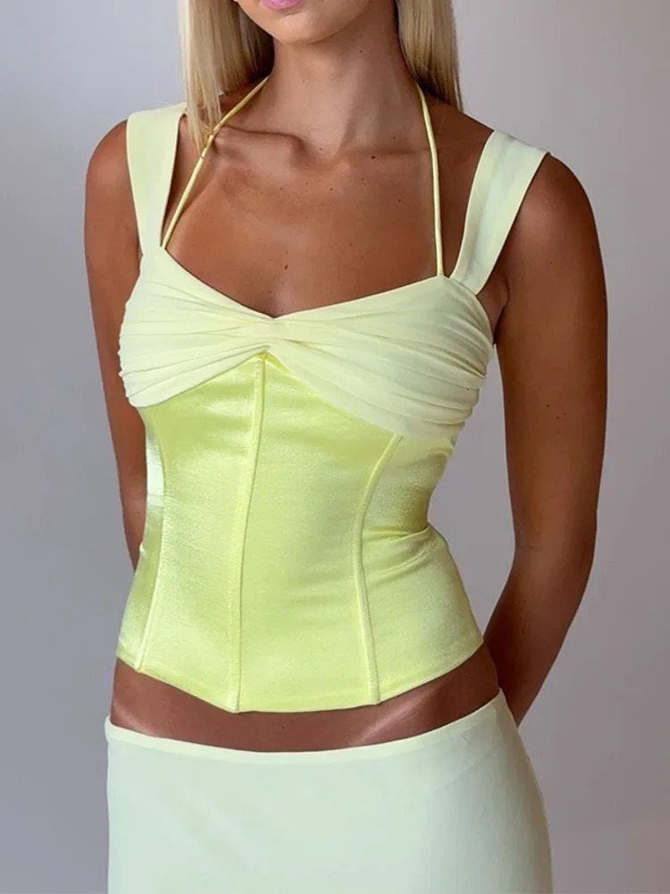 JULISSA MO Patchwork sexy spaghetti shoulder strap two-piece womens ski suit backless long spring ultra-thin elegant streetwear 250318