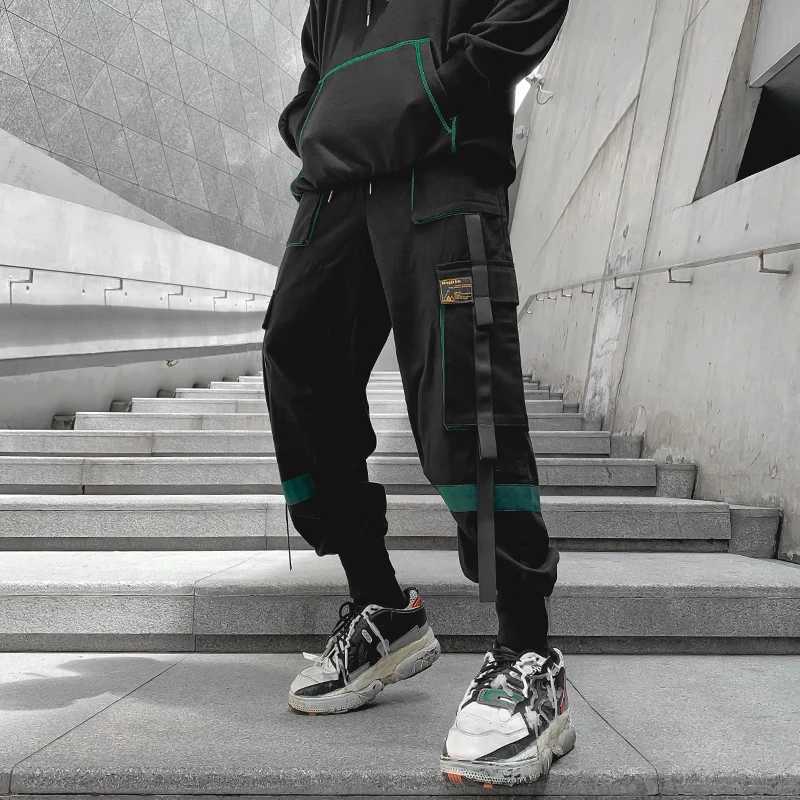 Hip Hop Mens Streetwear Pants Men Cargo Pants Jogger Casual Trousers New Multiple Pockets Harem Pants Male Fashion Sweatpants X250319