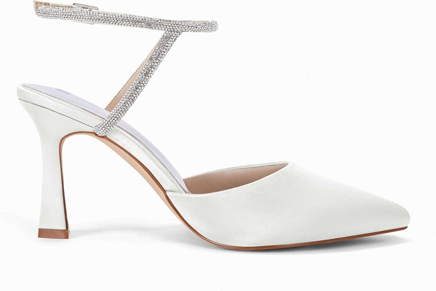 2025 New With Box Designer sandals Women's rhinestone high heels, kitten high satin high heels, pointed shiny sexy wedding shoes