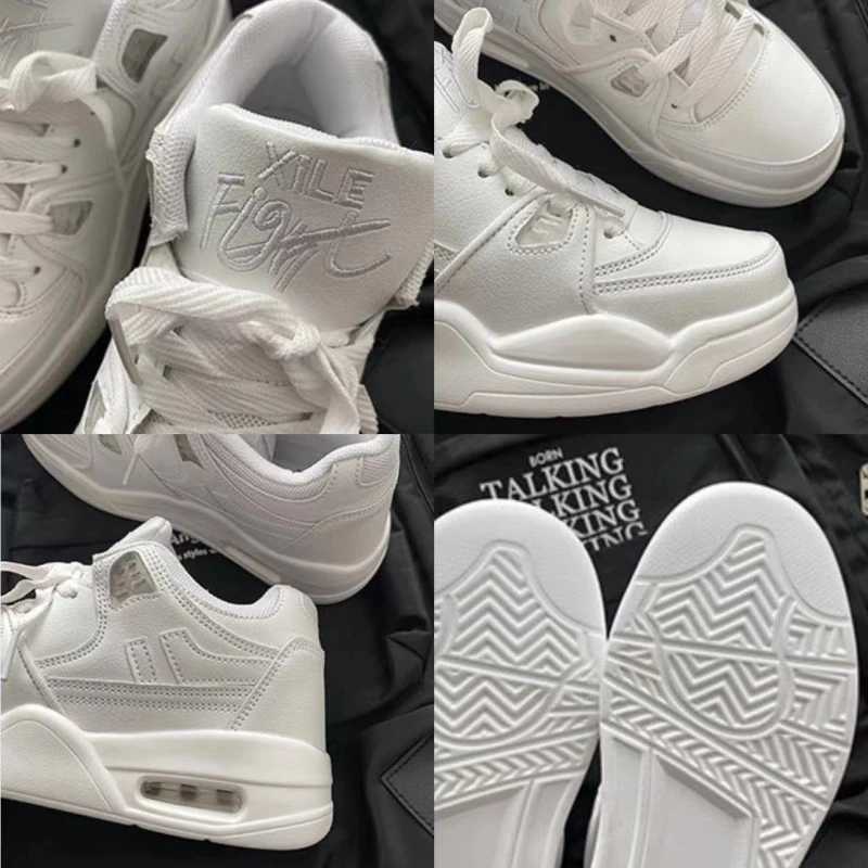 White Air Cushion Mens Sneakers Casual Male Flat Shoes Outdoor Male Running Shoes Solid Color Men Shoes New Zapatos Para Hombres Z250319