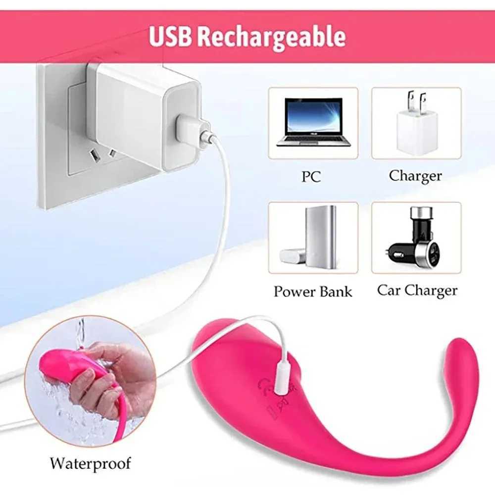 Wireless Bluetooth application vibrator female wearable vibration tactile stimulator G-spot massager female adult toy W250319